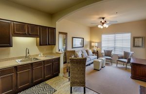 Trails at Heritage Place - resident's kitchen and living areas