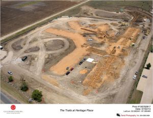 Trails at Heritage Place - beginning of construction